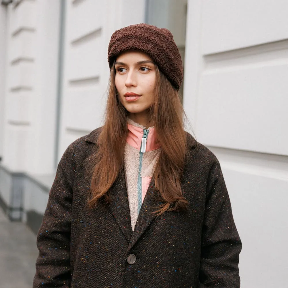 Барашковая шапка тюбетейкового типа Friend Function коричневая - фото 4