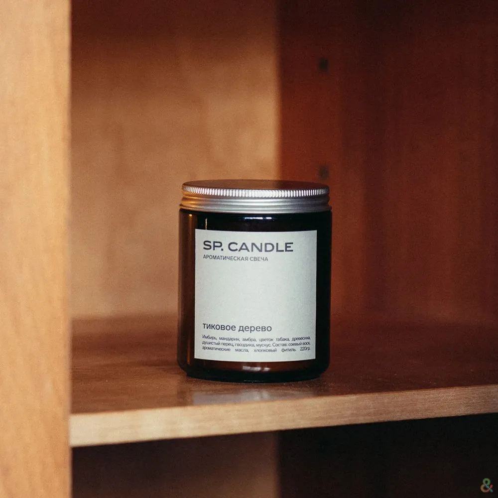 Ароматическая свеча SP Candle большая - фото 8
