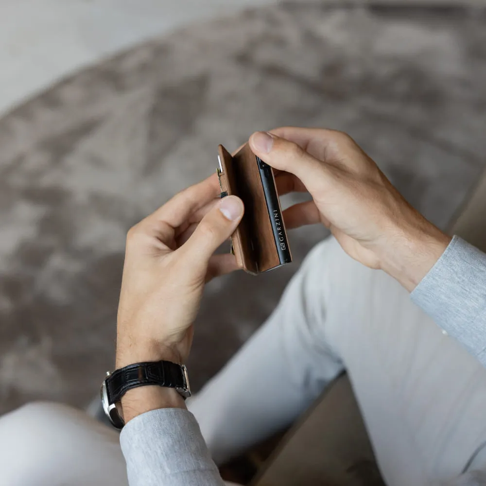 Кошелек Garzini MagSafe Metal Wallet Brown - фото 13