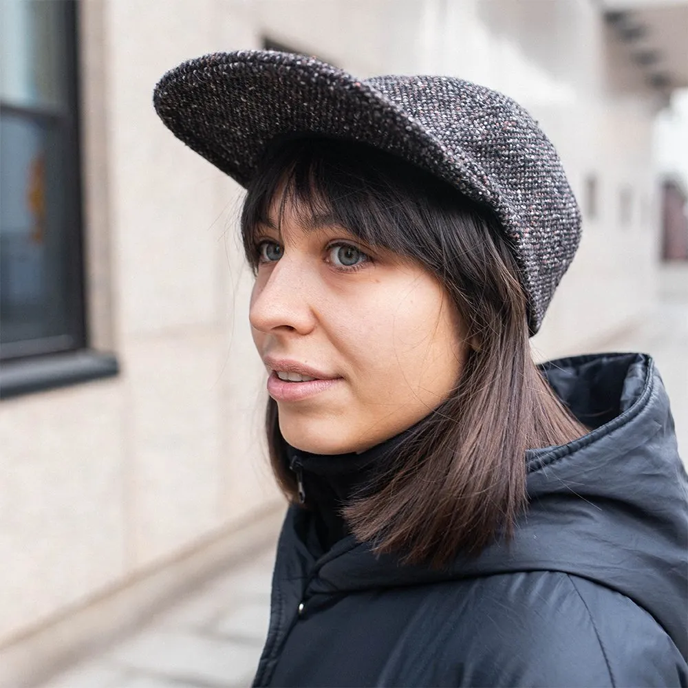 Пятипанельная кепка из твида Friend Function черная - фото 7