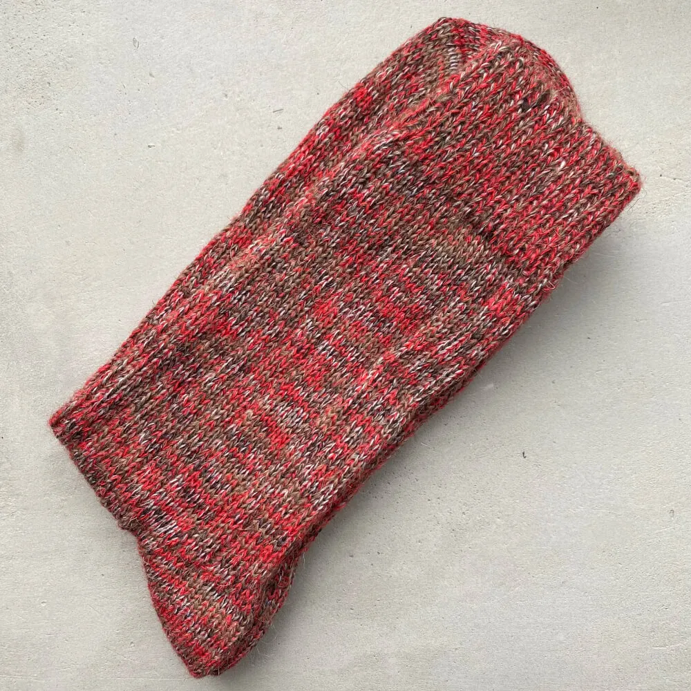 Шерстяные носки Friend Function бордовые - фото 1