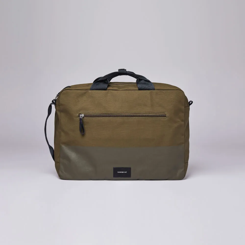 Сумка Sandqvist Bruno Olive With Coating - фото 1