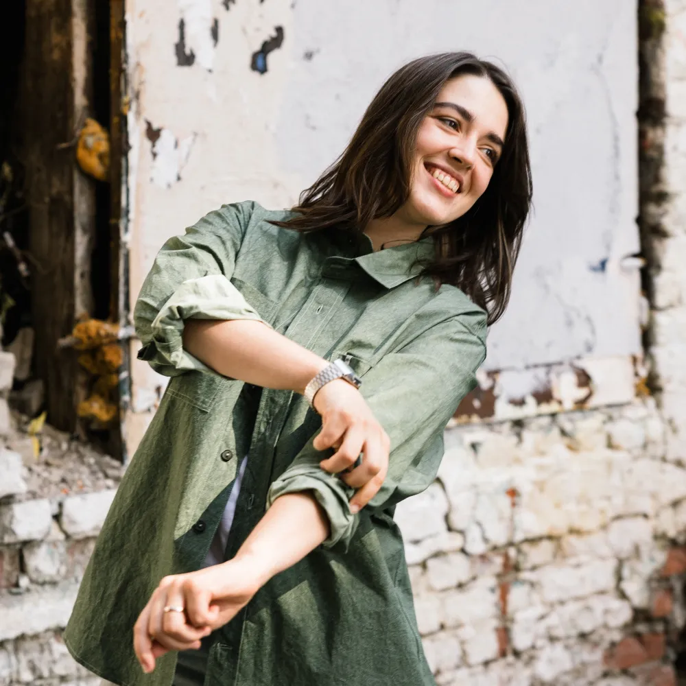 Рубашка Меч DYED Forest Green - фото 3