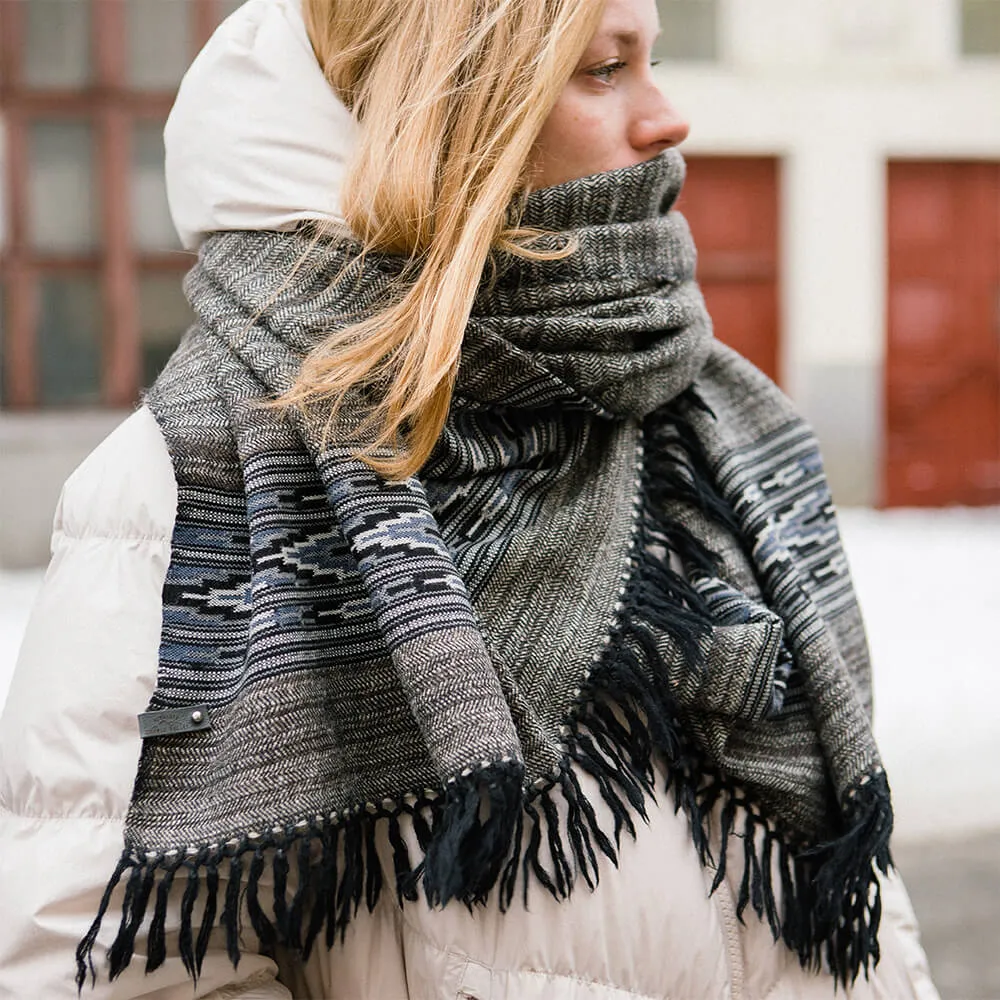 Большой шерстяной шарф Grenlandia Folk - фото 7