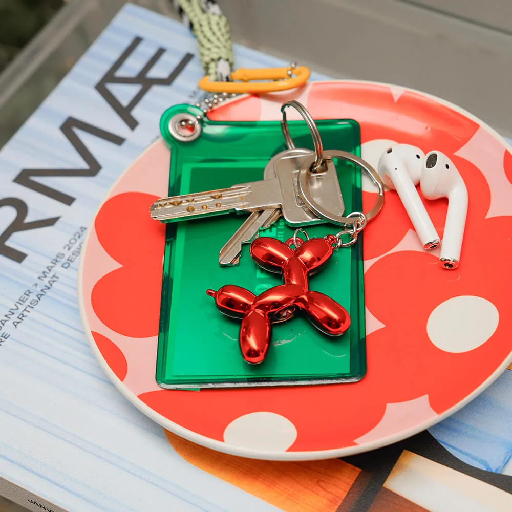 Брелок на ключи Helio Ferretti PUPPY METALLIC RED - фото 1