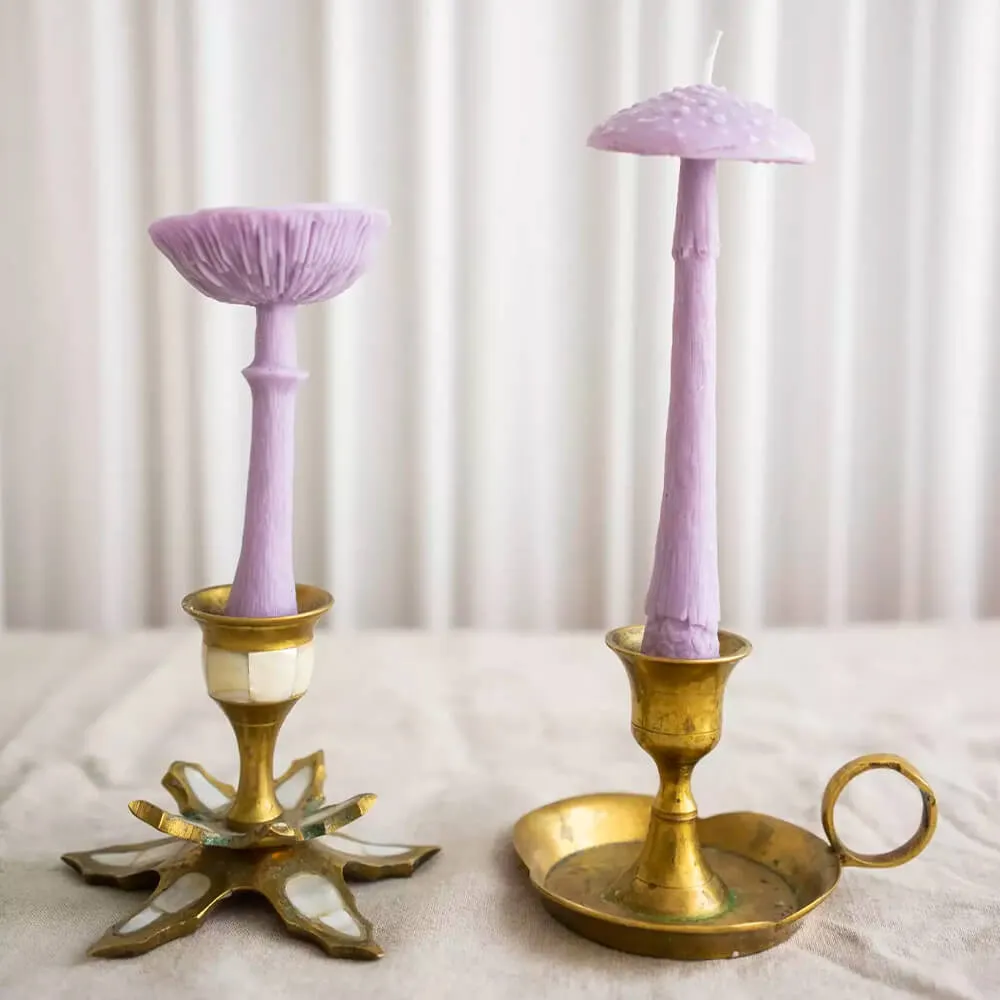 Ароматическая свеча Unification Love Гриб шляпкой вверх лиловый - фото 6