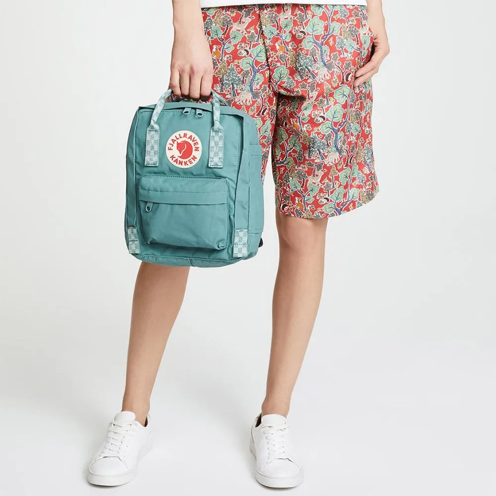 Рюкзак Fjallraven Kanken MINI Frost Green - Chess Pattern (664-904) - фото 4