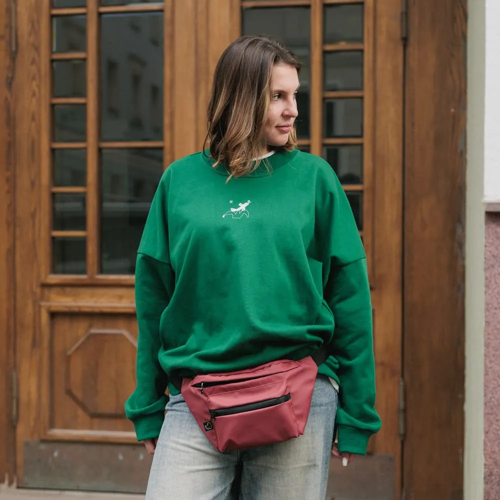 Сумка Friend Function большая хорошая прорезиненная (винная) - фото 4