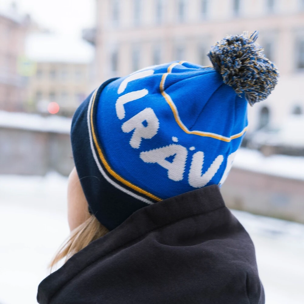 Шапка Fjallraven Pom Hat Alpine Blue / Dark Navy - фото 3