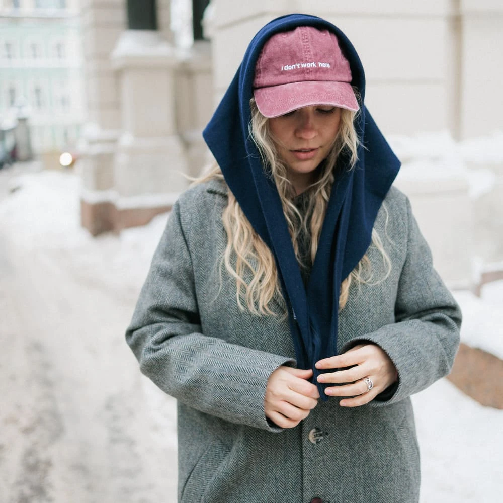 Косынка Friend Function шерстяная невидимый синий - фото 11