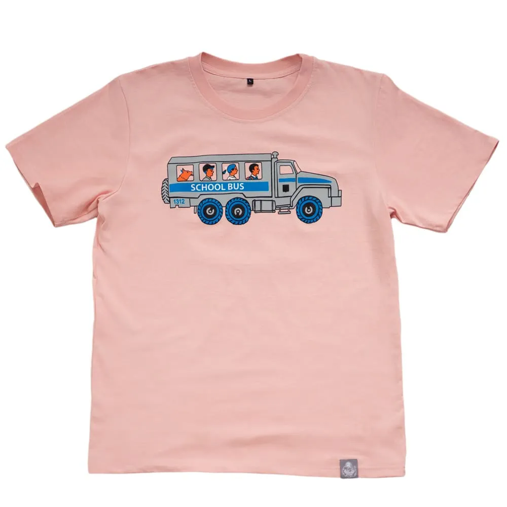 Футболка Barking Store Скулбас X пепельно-розовая мужская - фото 4