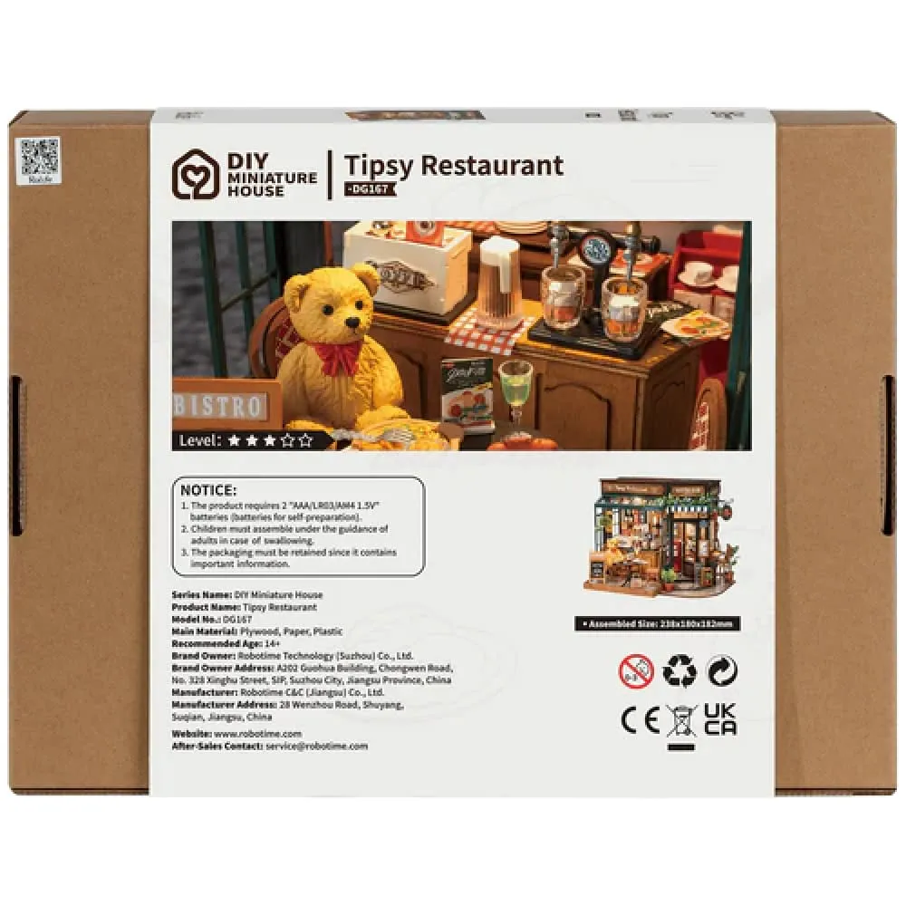3D-пазл Robotime Tipsy Restaurant - фото 3