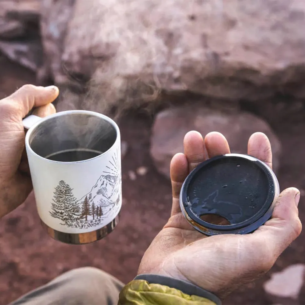 Термокружка Klean Kanteen Camp Mug 355 мл Mountain White - фото 2