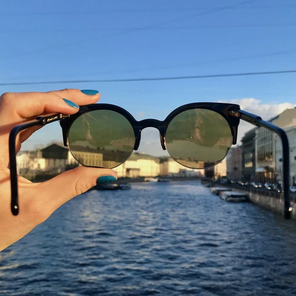 Очки RETROSUPERFUTURE Lucia Black 24K - фото 2