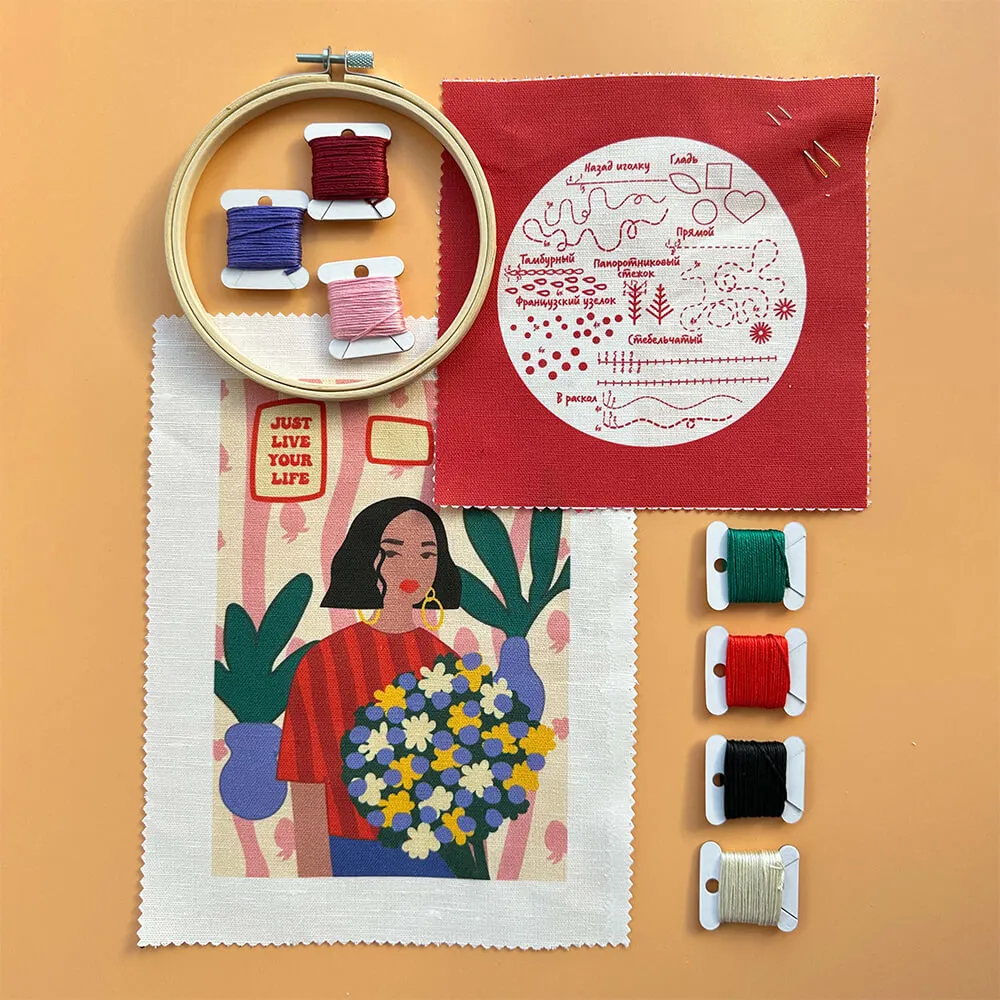 Большой набор для вышивки Не белый лист (разные дизайны) - фото 13