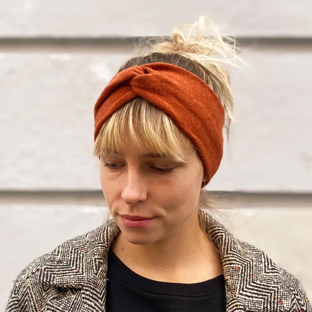 Шерстяная полоска (повязка) на голову Friend Function терракотовая - фото 1