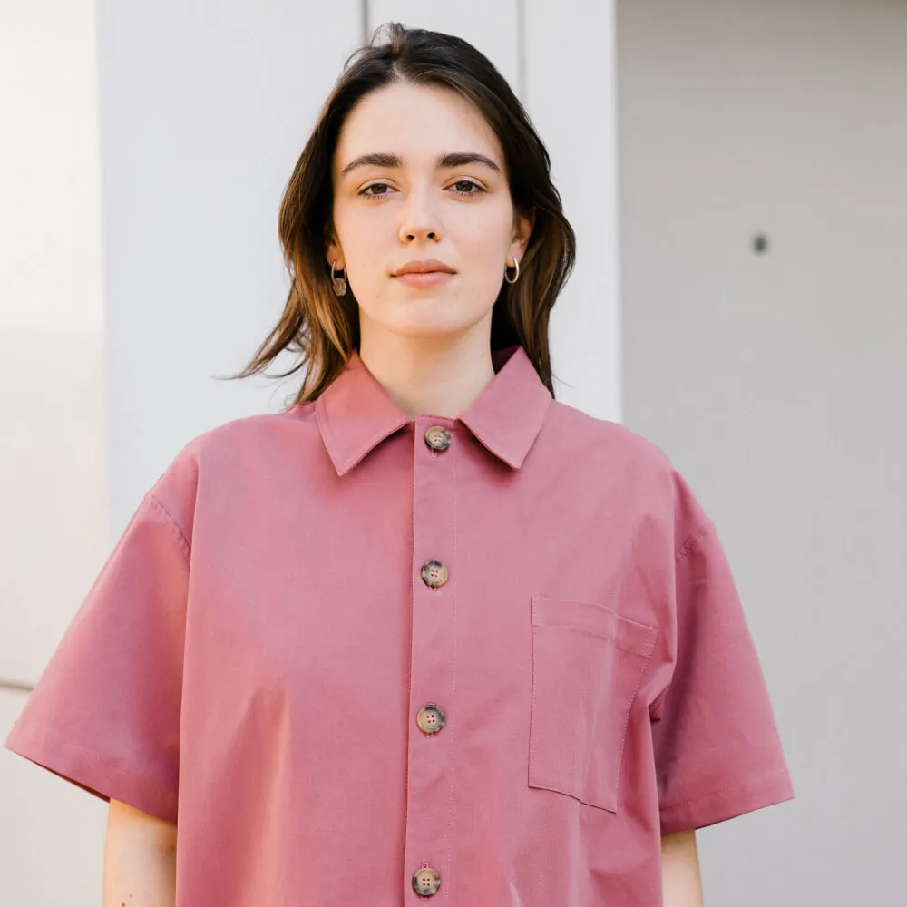Рубашка с короткими рукавами Friend Function розовая - фото 14