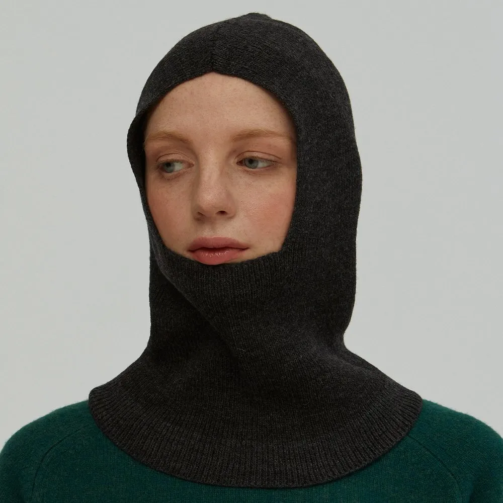 Балаклава CHECK YA HEAD шерстяная темный маренго T117 - фото 1