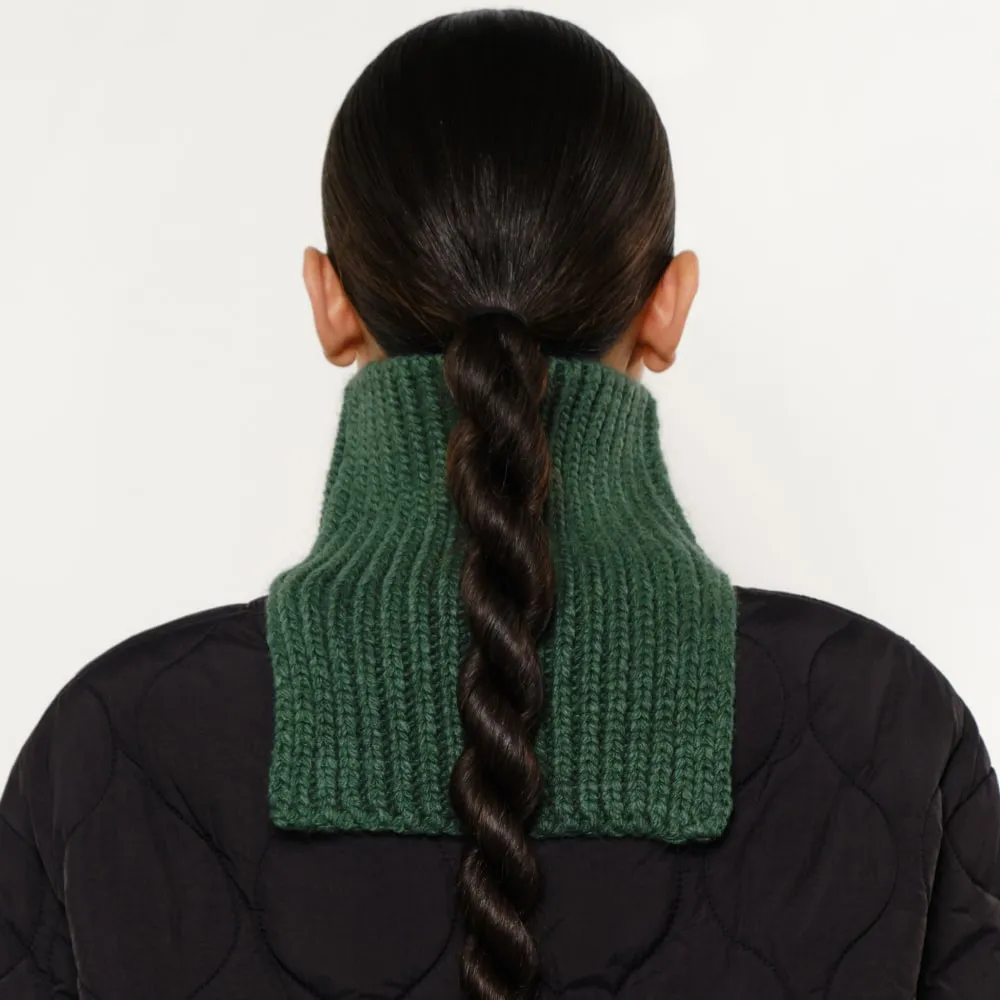 Снуд UNU вязаный зелёный - фото 3