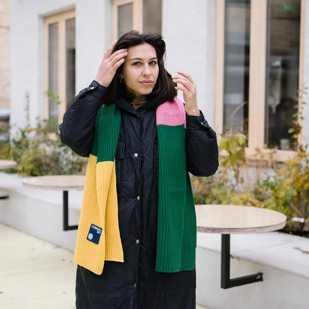 Шарф Thinking Mu Ghede Art Yellow - фото 5