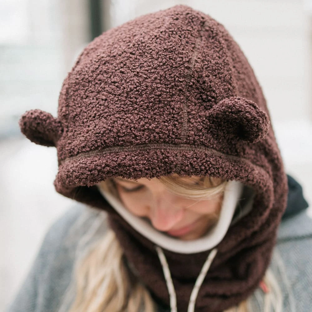 Капюшон Friend Function барашковый коричневый с ушками - фото 6