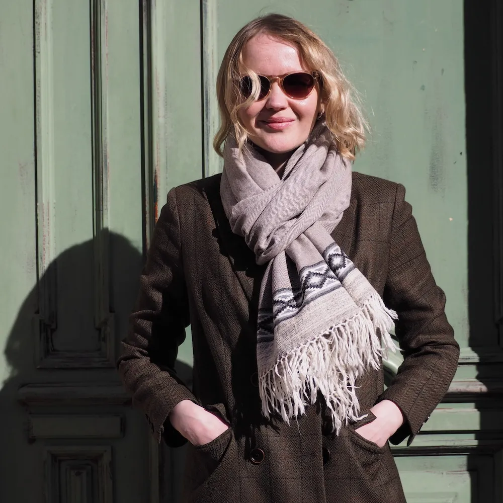 Большой шерстяной шарф Mineral Stone Folk - фото 2