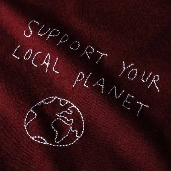 Футболка Dedicated Stockholm Local Planet Burgundy мужская - фото 4