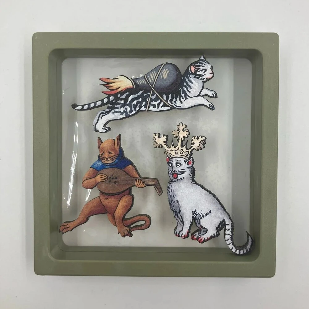 Страдающие броши Коты - фото 5