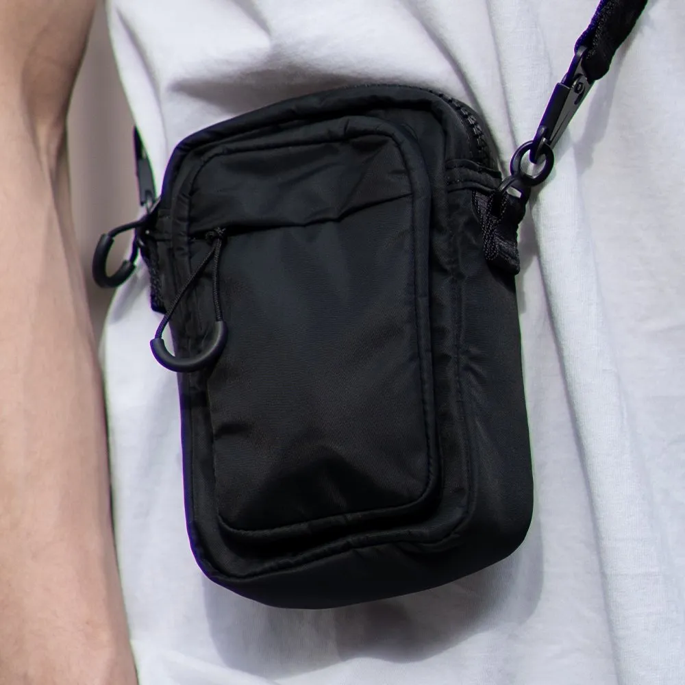 Мини-сумка через плечо SHU рипстоп черная - фото 3