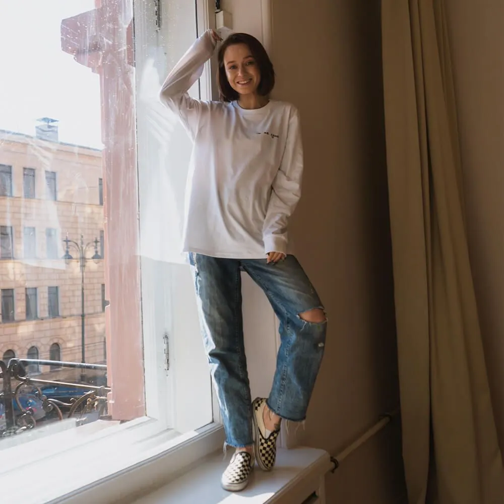 Лонгслив Friend Function Ты Не Одна белый - фото 11