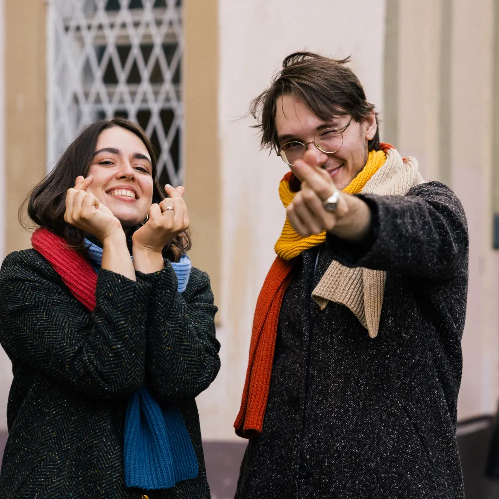 Вязаный шарф Friend Function Оранжевый - фото 13