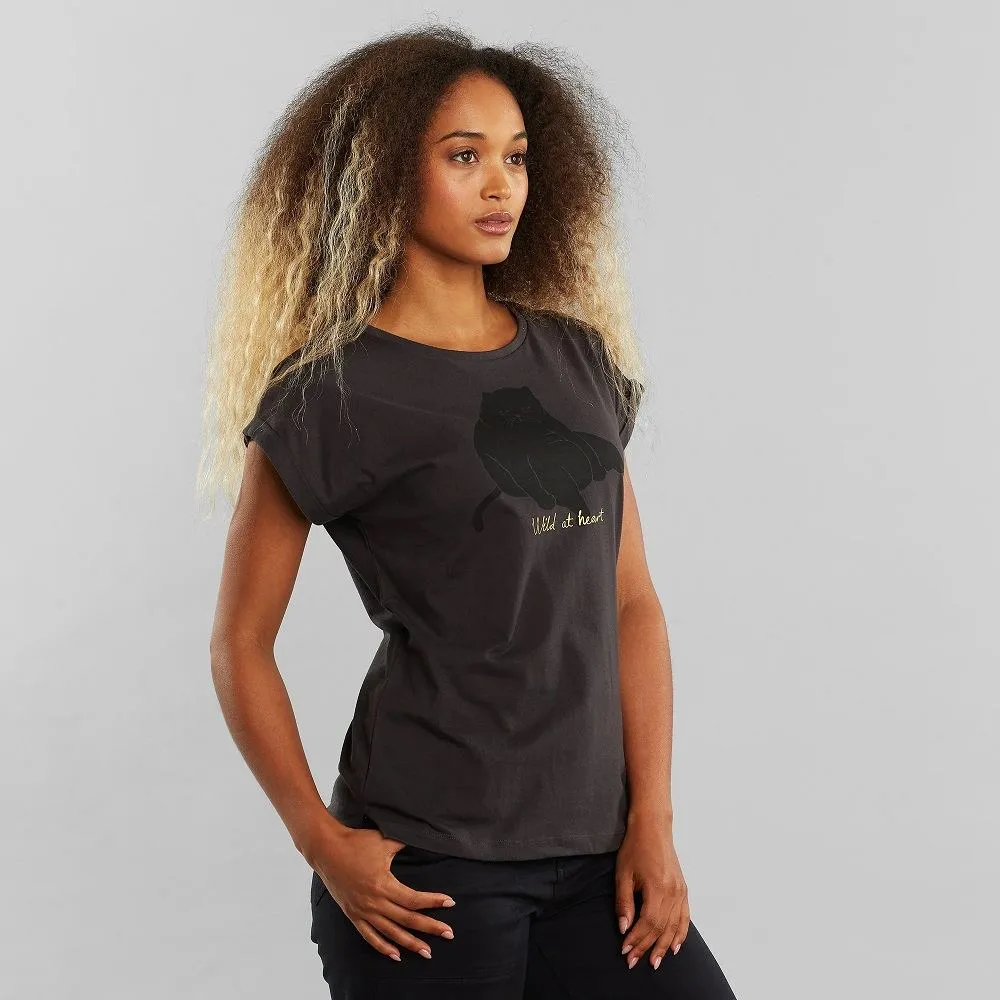 Футболка Dedicated Visby Wild At Heart Charcoal женская - фото 3
