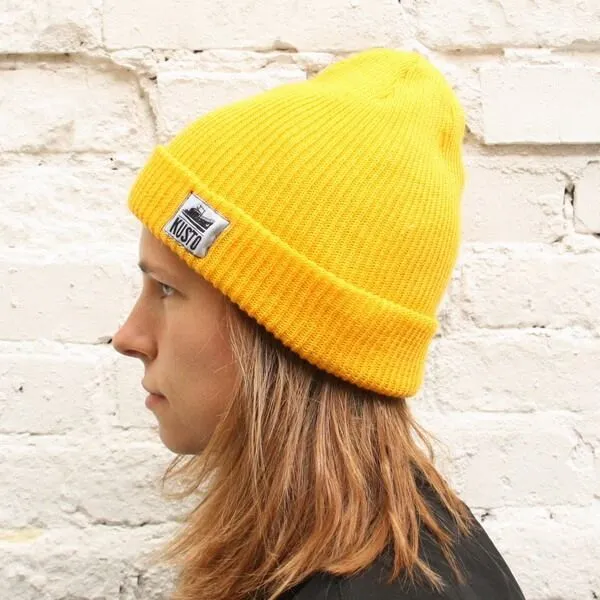Шапка Kusto One желтая - фото 8