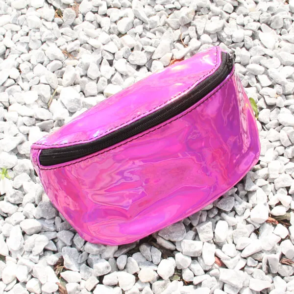 Сумка на пояс Nikita Gruzovik голографическая розовая - фото 1