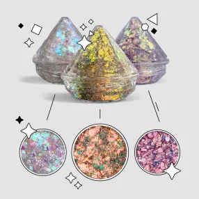 Набор самоклеящихся глиттеров Сияние Shiny Band 3 шт