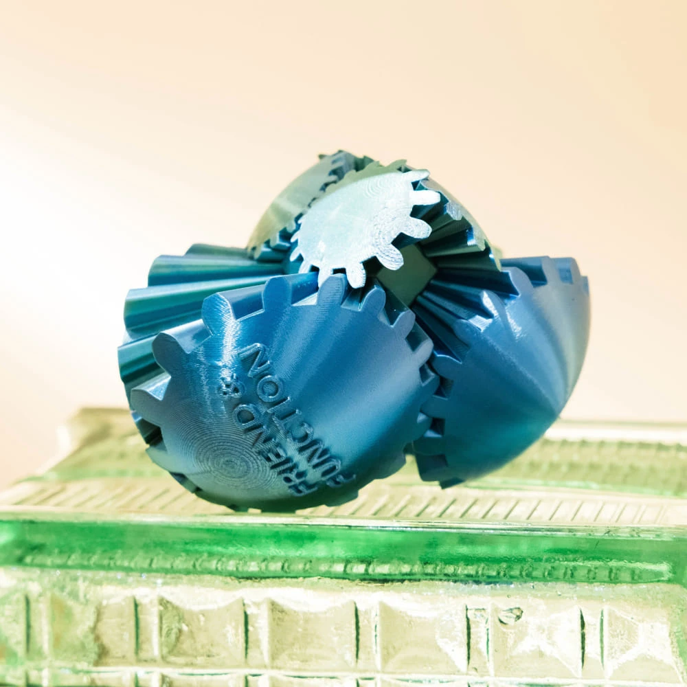 Неведомая штука круглая зубчатая бирюзовая - фото 1