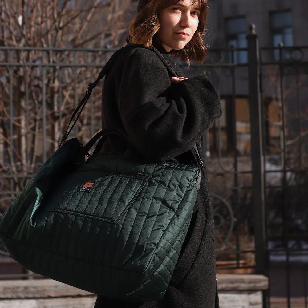 Сумка GO REFRIGI STRIPES Sac Voyage темно-зеленая - фото 3