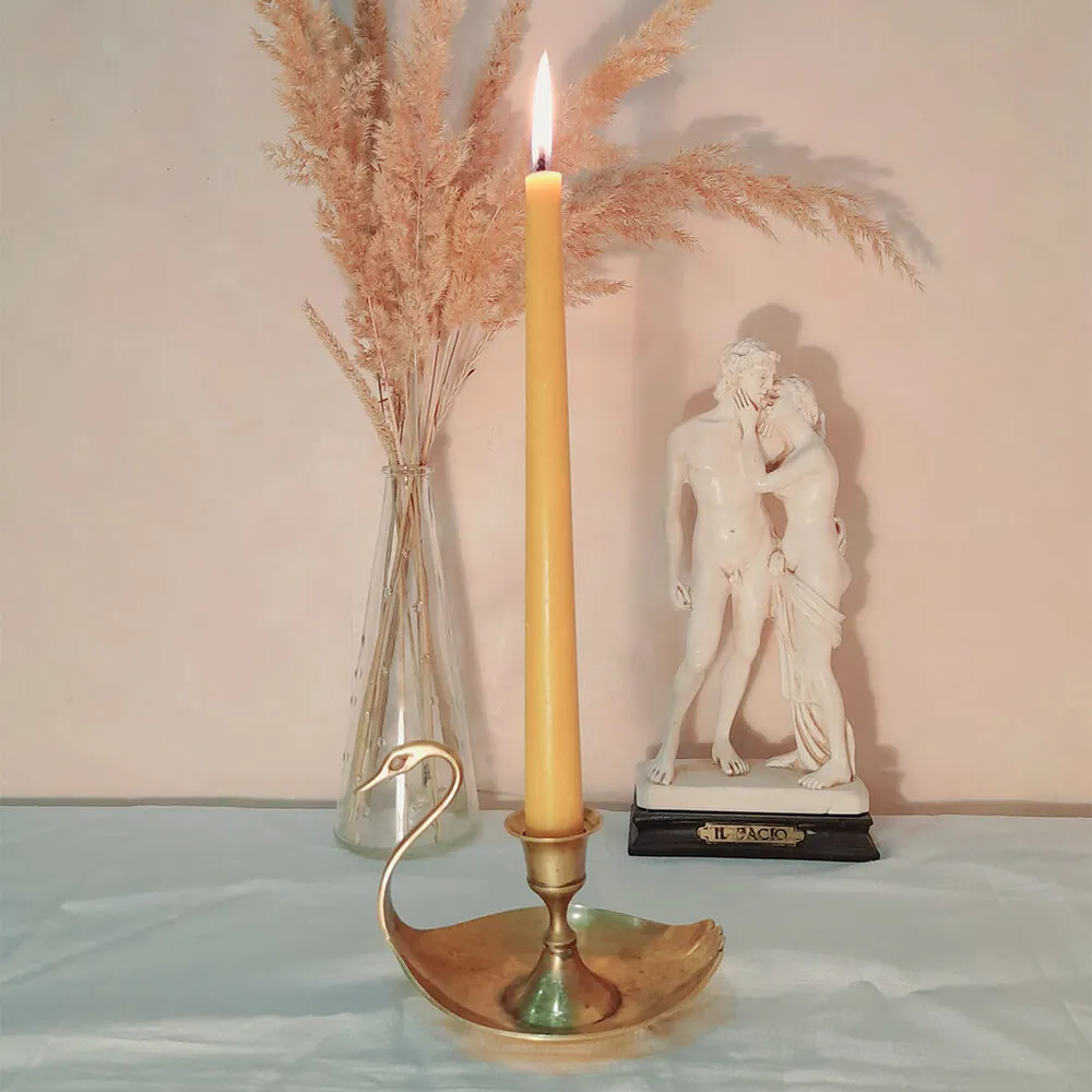 Классическая столовая свеча из пчелиного воска - набор 5 шт - фото 6