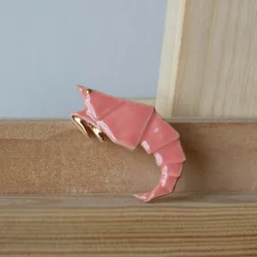 Брошь Partala Креветка розовая