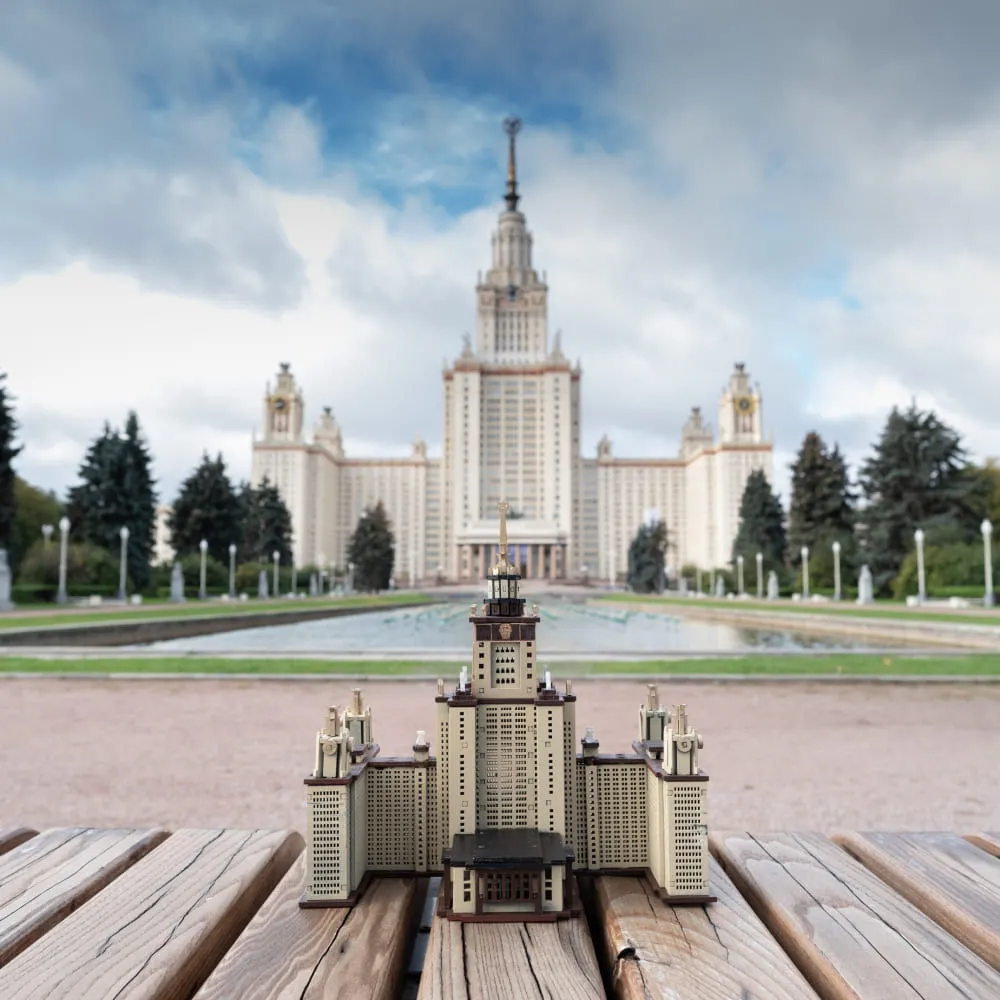 Сборная модель МГУ - фото 5