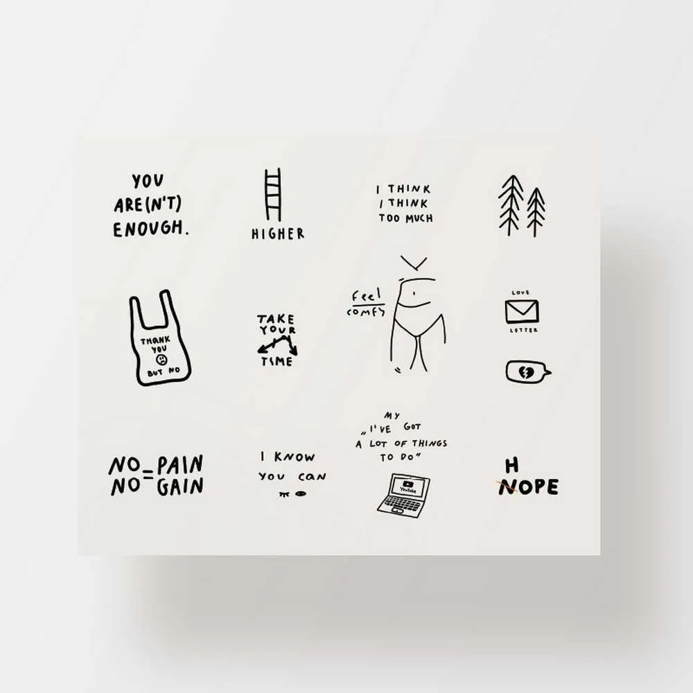 Временная татуировка My skin is my moulskin - фото 1