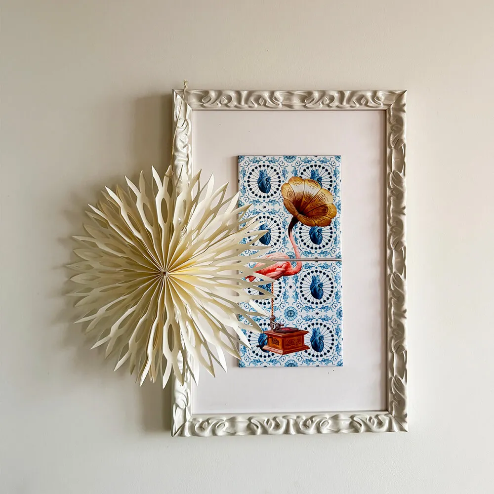 Большая бумажная звезда 17.5 x 3.5 x 17.5 см - фото 4