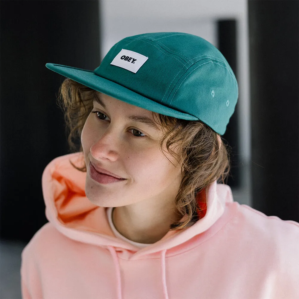 Кепка Obey Bold Label Organic Camp Hat Aventurine Green - фото 1