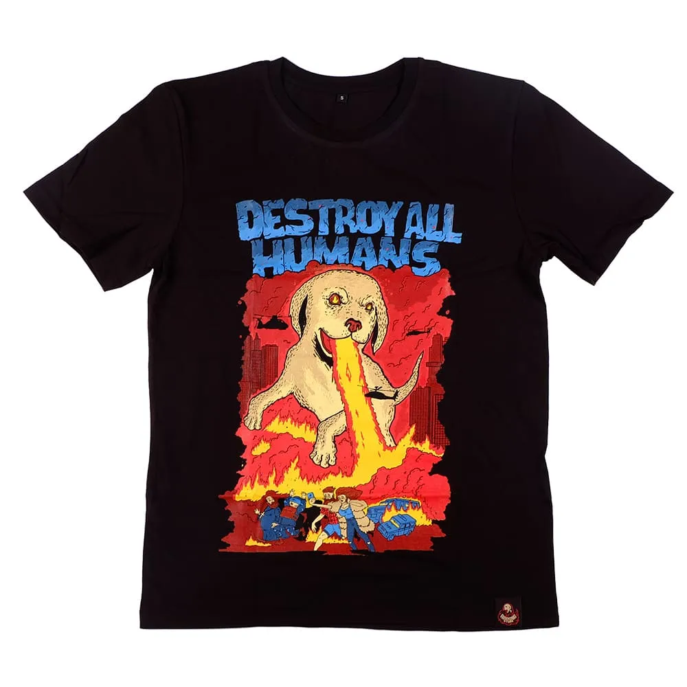 Футболка Barking Store Догзилла мужская черная - фото 1