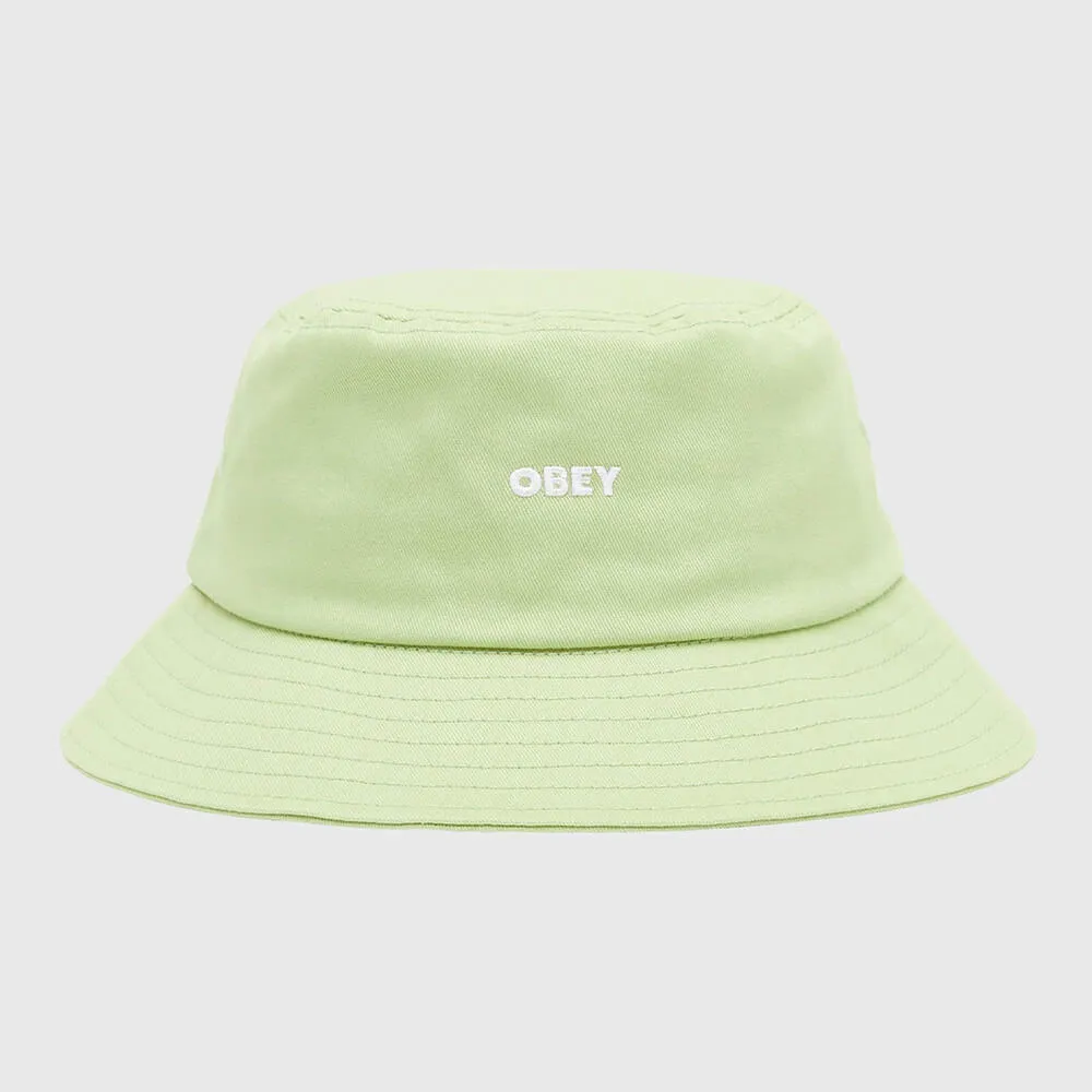 Панама Obey Bold Twill Bucket Hat Green Fig - фото 1