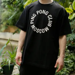 Футболка Ping Pong Club Moscow черная big logo