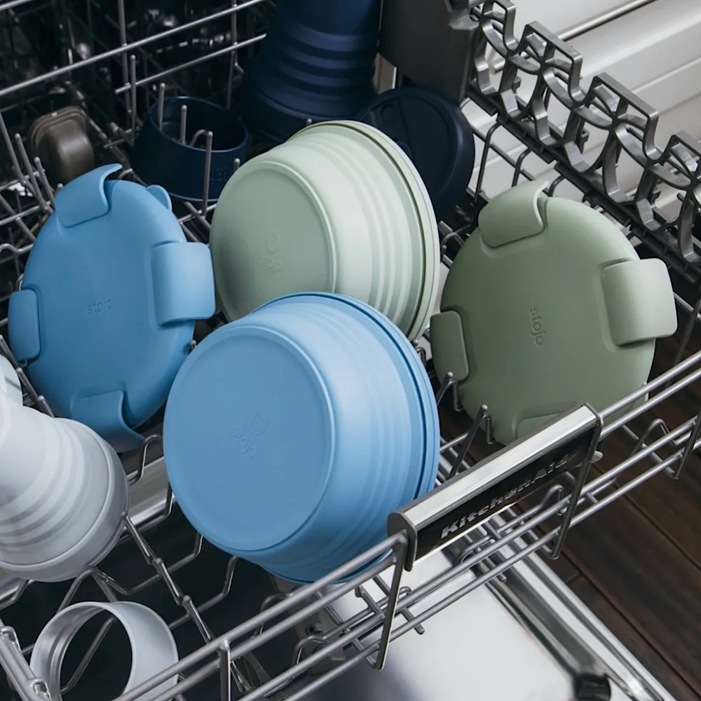 Складной ланч-бокс Stojo Bowl Sage 1065 мл - фото 8