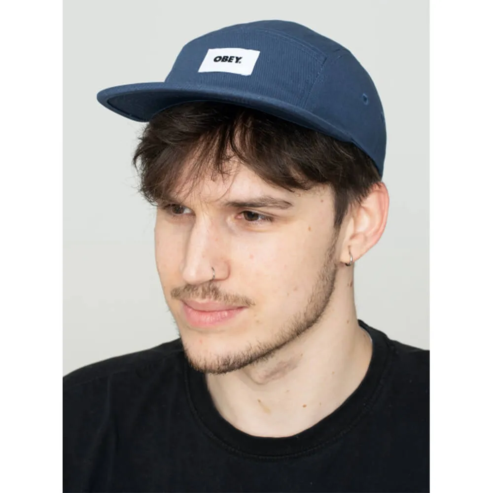 Кепка Obey Bold Label Organic 5 Panel Navy - фото 5