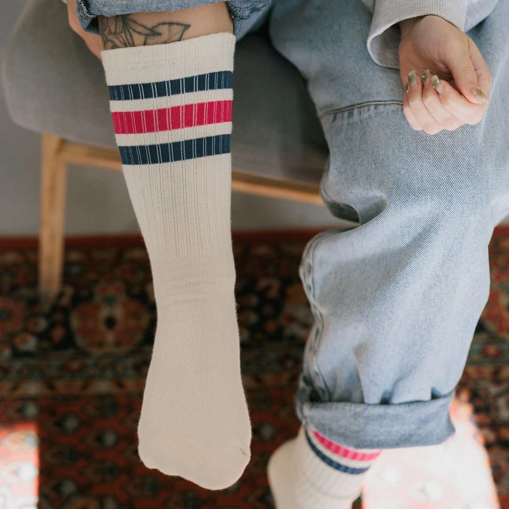 Носки Friend Function комфортные линии синий-малиновый 36-40 - фото 4