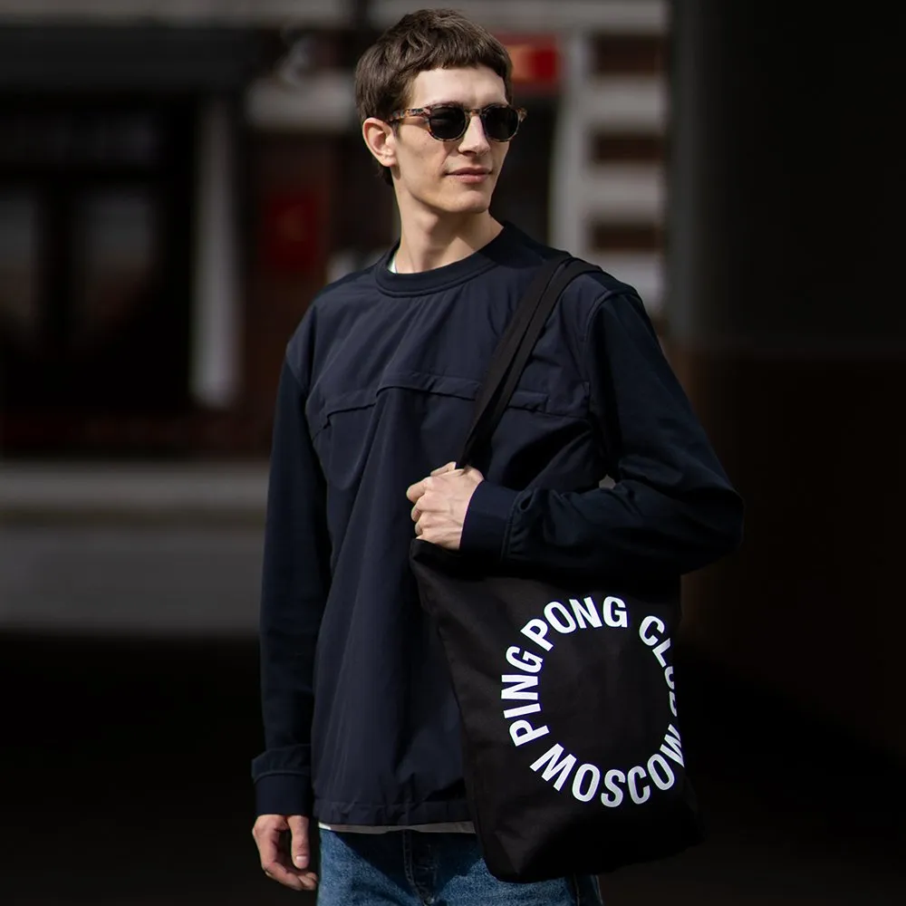 Шоппер Ping Pong Club Moscow черный - фото 1